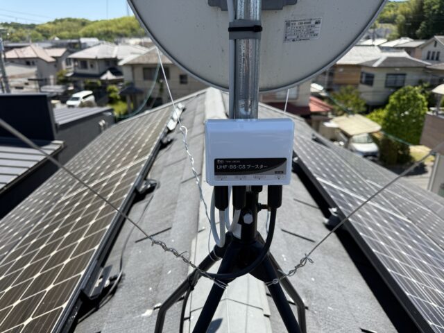 京都府京田辺市K様邸のテレビアンテナ修理の施工事例