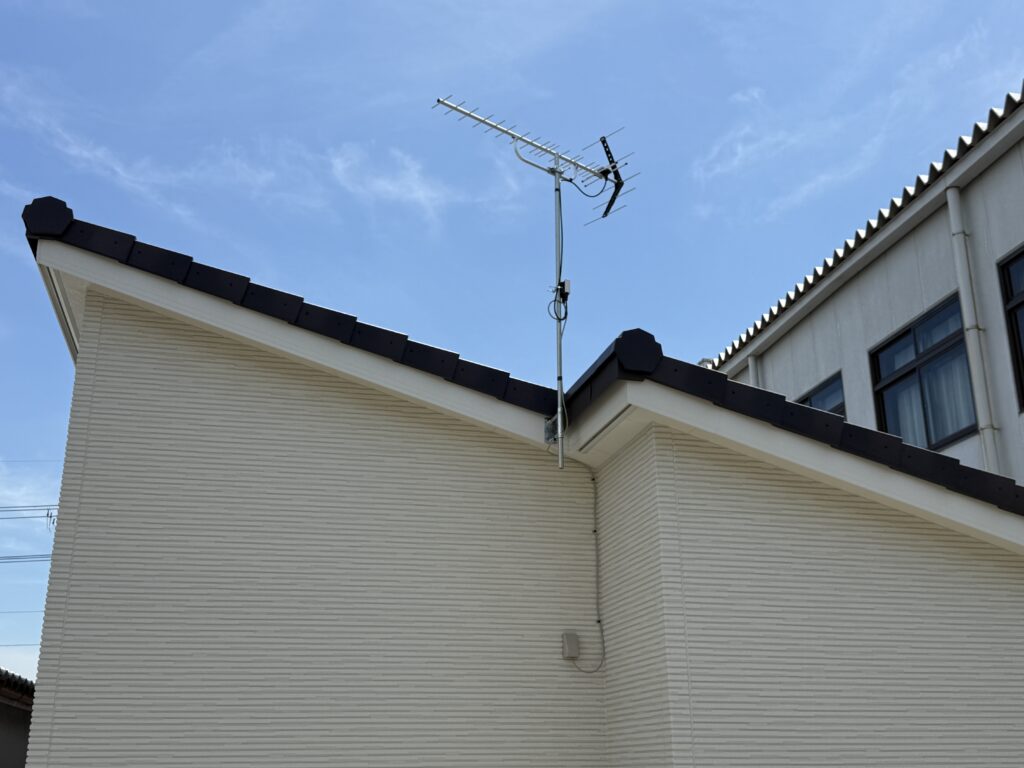 施工後 - 新築住宅でのアンテナ設置工事