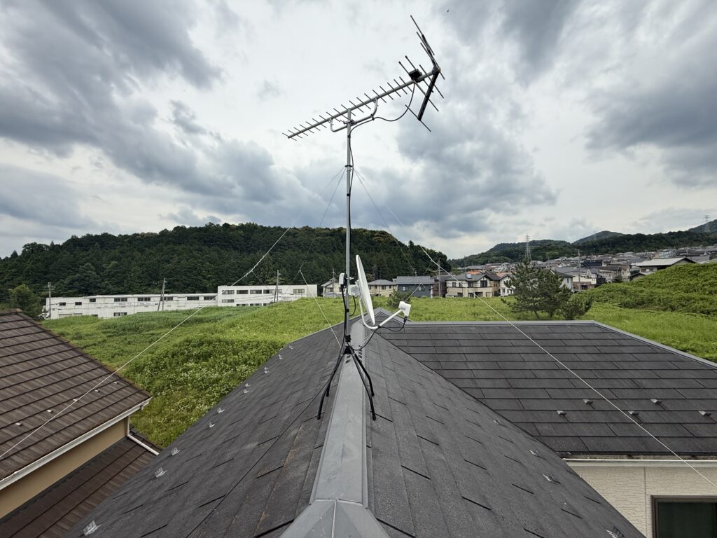 施工後 - ケーブルテレビからアンテナによる受信切替工事