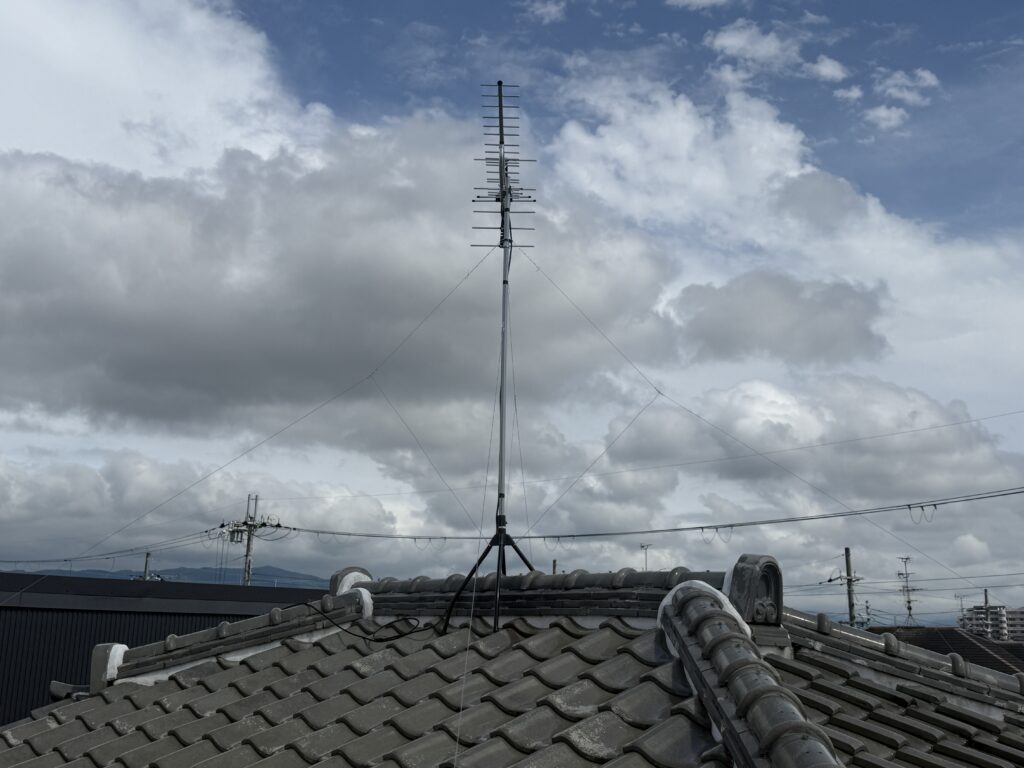 施工後 - テレビ視聴中ブロックノイズの修理｜奈良県天理市I様邸（アンテナ改修工事）