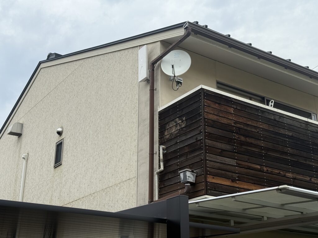 施工後 - デザインアンテナ・BSアンテナの新設｜大阪府八尾市K様邸（アンテナ設置）